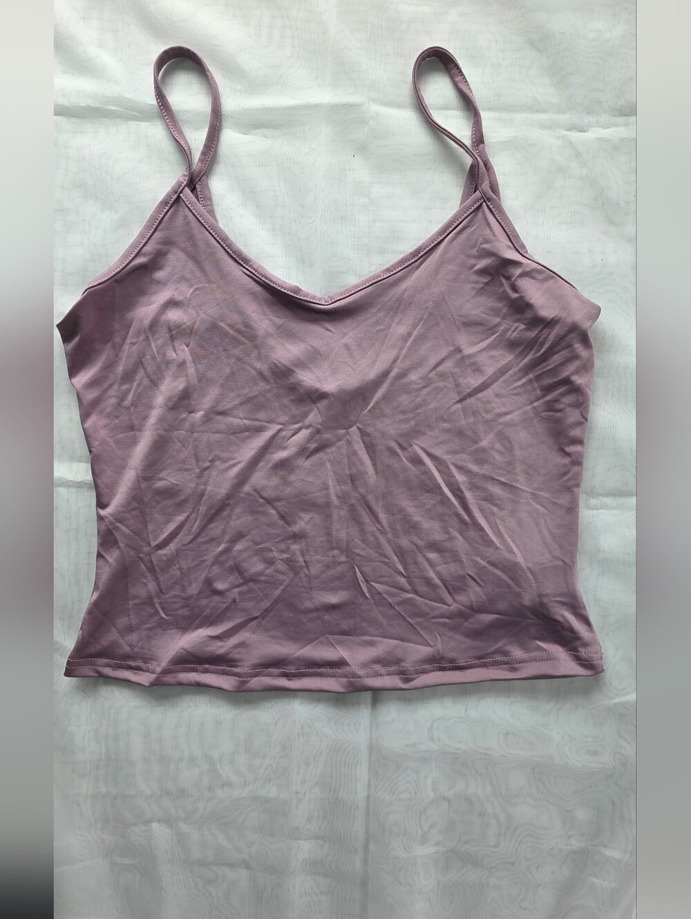Women's Dusty Mauve V-Neck Cami Tank Top